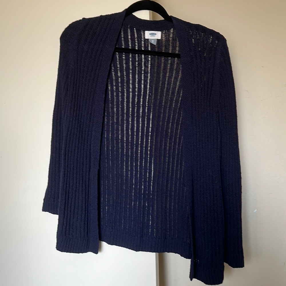 Old Navy, Navy Blue Sweater Cardigan, Size XS